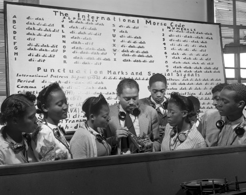 Bethune-Cookman College. /Na Radio Technicians' Class At Bethune-Cookman College In Daytona Beach, Florida. Photograph By Gordon Parks, 1943. Poster Print by Granger Collection - Item # VARGRC0264960