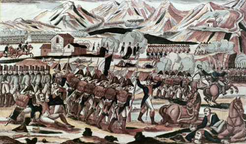 Napoleon Bonaparte /N(1769-1821). Emperor Of France, 1804-1814. Battle Of Rivoli, 14 January 1797. French Epinal Print, Early 19Th Century. Poster Print by Granger Collection - Item # VARGRC0025437