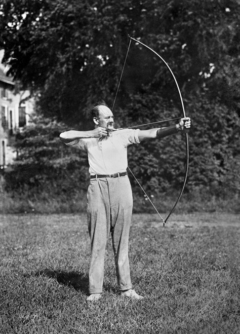 Archery, C1915. /Namerican Archer Louis C. Smith Of The Archery Hall Of Fame. Photographed Taking Aim With A Bow And Arrow. Photograph, C1915. Poster Print by Granger Collection - Item # VARGRC0122327