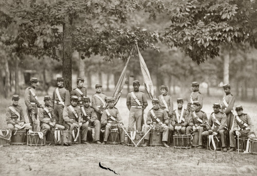 Civil War: Musicians, 1861. /Nportrait Of The Drum Corps Of The 8Th New York State Militia In Arlington, Virginia. Photograph, June 1861. Poster Print by Granger Collection - Item # VARGRC0264617