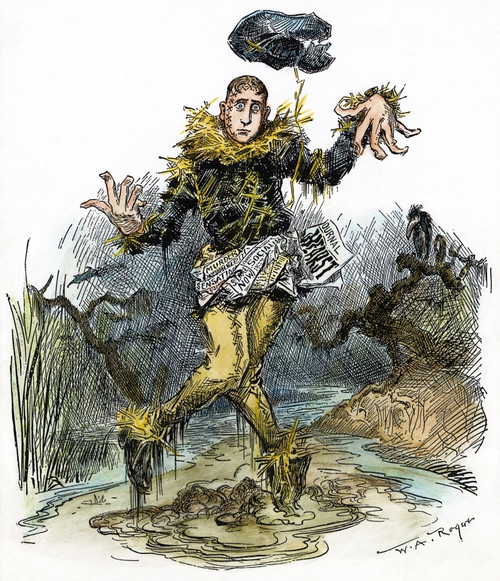 W.R. Hearst (1863-1951). /Namerican Newspaper Publisher. Hearst As The Wizard Of Ooze. Cartoon, 1906, By W.A. Rogers. Poster Print by Granger Collection - Item # VARGRC0046354