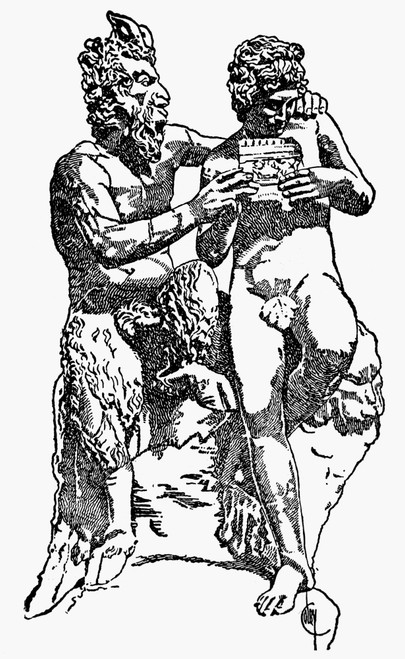 Mythology: Pan. /Npan Teaching Olympo To Play The Pipes. Engraving After An Antique Sculpture Of Roman Date. Poster Print by Granger Collection - Item # VARGRC0037651