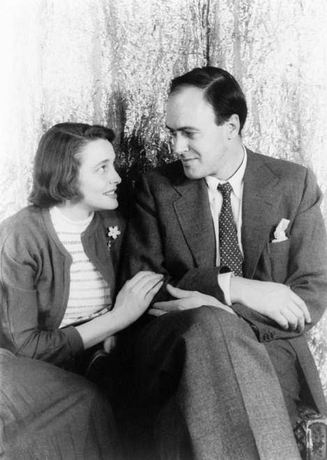 Neal And Dahl, 1954. /Nbritish Writer Roald Dahl With His Wife, American Actress Patricia Neal. Photograph By Carl Van Vechten, 20 April 1954. Poster Print by Granger Collection - Item # VARGRC0245701