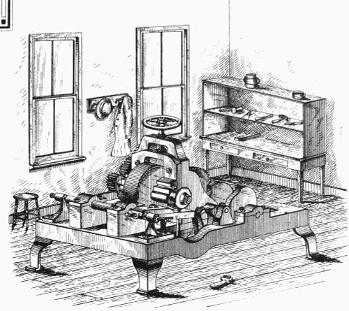 Screw-Making Machine. /Nmachine For Nicking Heads, American, 1850. Poster Print by Granger Collection - Item # VARGRC0068519