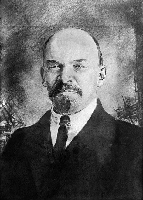 Vladimir Lenin (1870-1924). /Nvladimir Ilich Ulyanov, Known As Lenin. Russian Communist Leader. Watercolor Drawing After A Photograph Taken C1920. Poster Print by Granger Collection - Item # VARGRC0120160