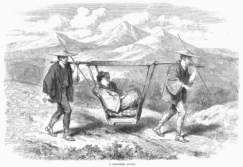 Japan: Litter, 1865. /Nwood Engraving, English, 1865. Poster Print by Granger Collection - Item # VARGRC0099110