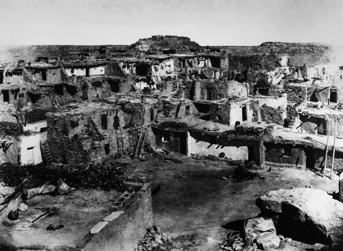 Hopi Village, 1900. /Na View Of The Hopi Village Of Mishongnovi In Northeastern Arizona, Looking Toward Sipaulovi (Center Rear). Photographed By Edward S. Curtis, 1900. Poster Print by Granger Collection - Item # VARGRC0173092