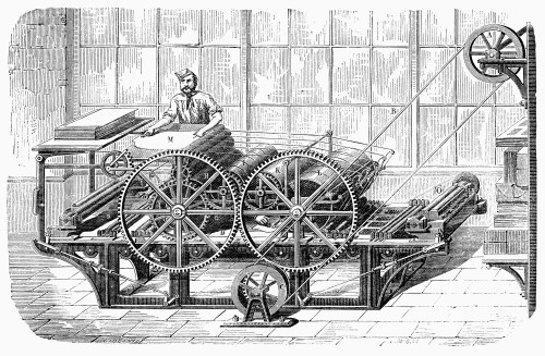 Printing, 19Th Century. /Nline Engraving, 19Th Century. Poster Print by Granger Collection - Item # VARGRC0097323 Printing, 19Th Century. /Nline Engraving, 19Th Century. Poster Print by Granger Collection - Item # VARGRC0097323