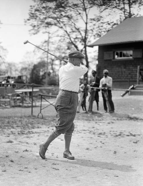 Golfing, 1924. /Na Man Golfing. Photograph, 1924. Poster Print by Granger Collection - Item # VARGRC0265365