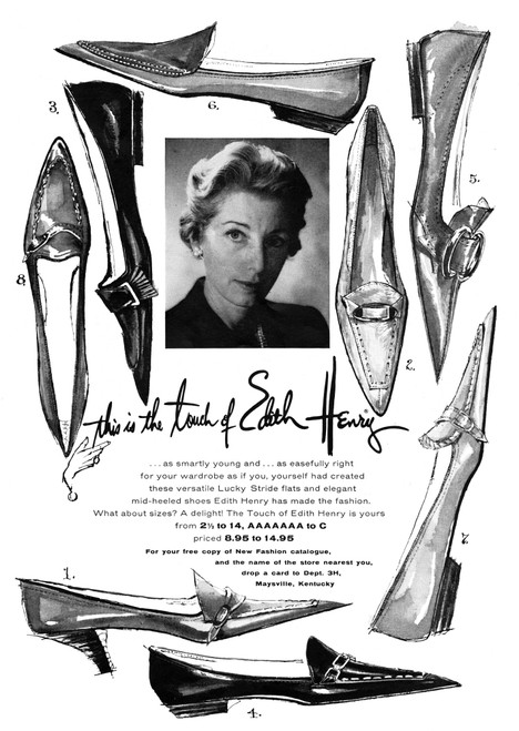 Ad: Shoes, 1961. /Namerican Advertisement For Edith Henry Shoes, 1961. Poster Print by Granger Collection - Item # VARGRC0409975