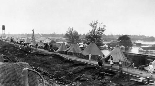 Mississippi Flood, 1927. /Nrefugee Camp On High Ground At Arkansas City, Arkansas, At The Time Of The Great Mississippi River Flood, 5 May 1927. Poster Print by Granger Collection - Item # VARGRC0163529