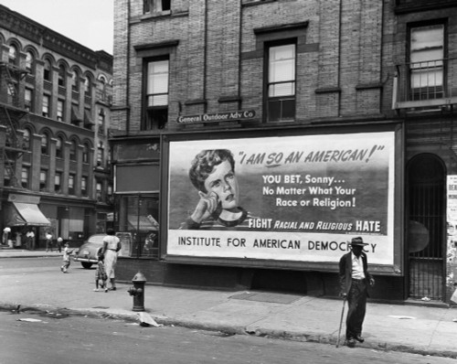 Harlem: Billboard, 1948. /Nbillboard In Harlem, New York City, 1948. Photographed By John Vachon. Poster Print by Granger Collection - Item # VARGRC0076281