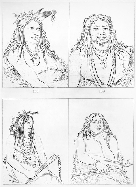 Catlin: Comanche, 1844. /Nline Engravings From George Catlin'S 'Letters And Notes On The . . . North American Indian,' 1844. Poster Print by Granger Collection - Item # VARGRC0060721