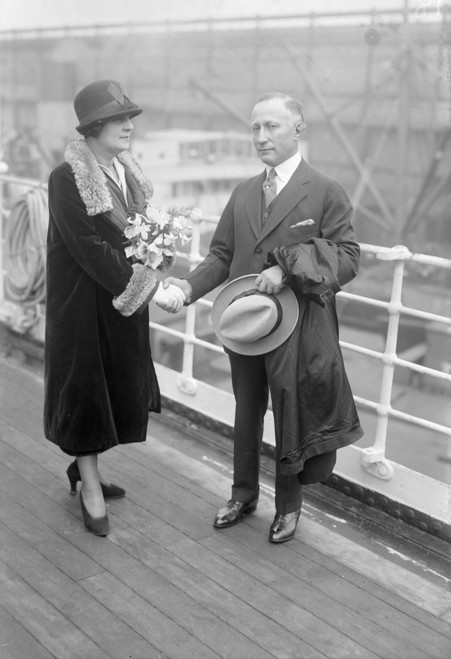 Adolph Zukor (1873-1976). /Nhungarian-American Film Director, Producer And Founder Of Paramount Pictures. Photographed With His Wife, Lottie, C1920. Poster Print by Granger Collection - Item # VARGRC0131752