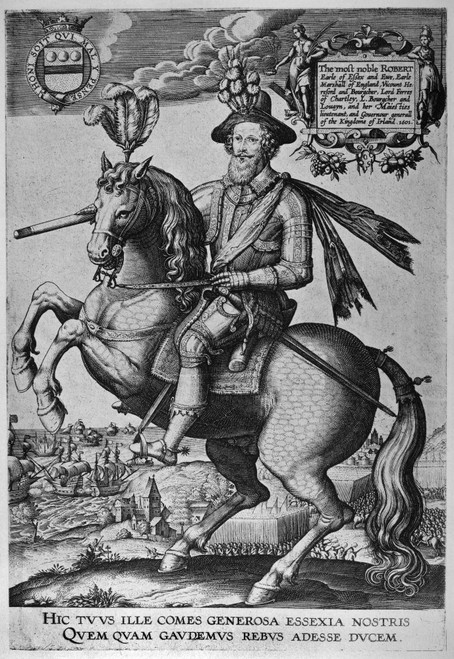 Robert Devereux (1566-1601). /N2Nd Earl Of Essex. English Nobleman. During The Capture Of Cadiz, 1596. Engraving. Poster Print by Granger Collection - Item # VARGRC0350231