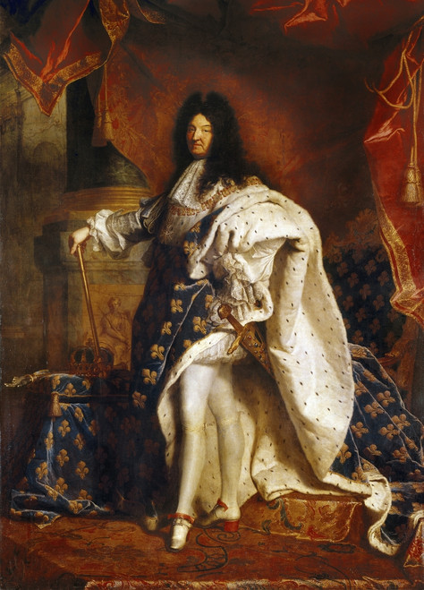 Louis Xiv (1638-1715). /Nking Of France, 1643-1715. Oil On Canvas By Hyacinthe Rigaud, 1701. Poster Print by Granger Collection - Item # VARGRC0051901