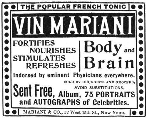 Patent Medicine, 1895. /Namerican Magazine Advertisement For Vin Mariani French Tonic, 1895. Poster Print by Granger Collection - Item # VARGRC0015928