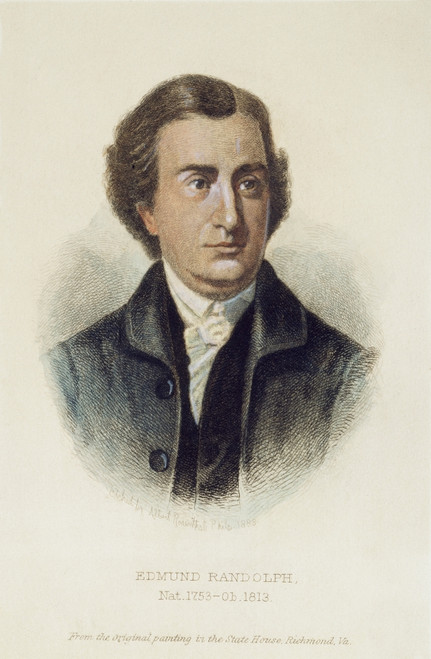 Edmund Randoplh /N(1753-1813). American Politician: Etching, 1888, By Albert Rosenthal. Poster Print by Granger Collection - Item # VARGRC0046481