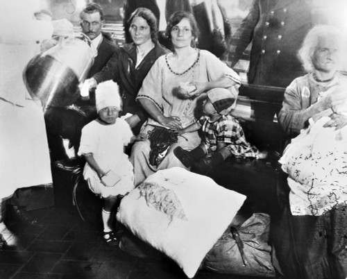 Ellis Island: Registry Room. /Nnewly Arrived Immigrants In The Registry Room At Ellis Island, Waiting For Approval To Enter The United States. Photograph, C1923. Poster Print by Granger Collection - Item # VARGRC0117573