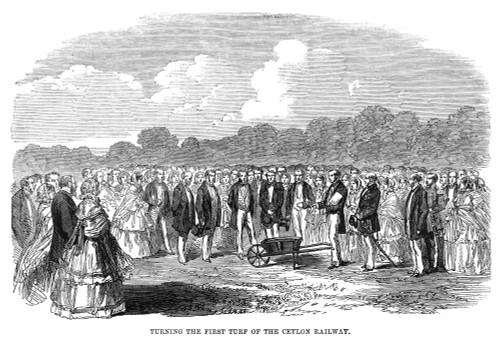 Sri Lanka: Railway, 1858. /Nbreaking Ground For The Ceylon Railway (Now The Sri Lankan Railway), By British Colonialists. Engraving, English, 1858. Poster Print by Granger Collection - Item # VARGRC0186630