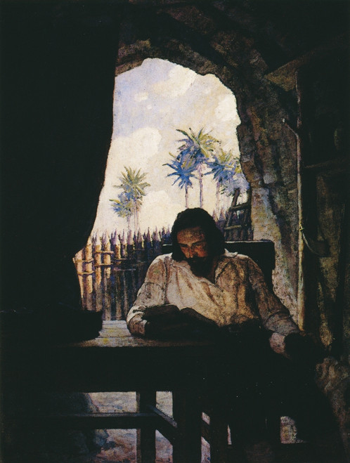 Robinson Crusoe, 1920. /Nwritten By Daniel Defoe. Illustration For 1920 Edition By N.C. Wyeth. Poster Print by Granger Collection - Item # VARGRC0011051 Robinson Crusoe, 1920. /Nwritten By Daniel Defoe. Illustration For 1920 Edition By N.C. Wyeth. Poster Print by Granger Collection - Item # VARGRC0011051