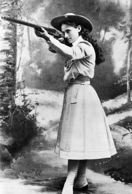 Annie Oakley (1860-1926). /Ncabinet Photograph, C1890. Poster