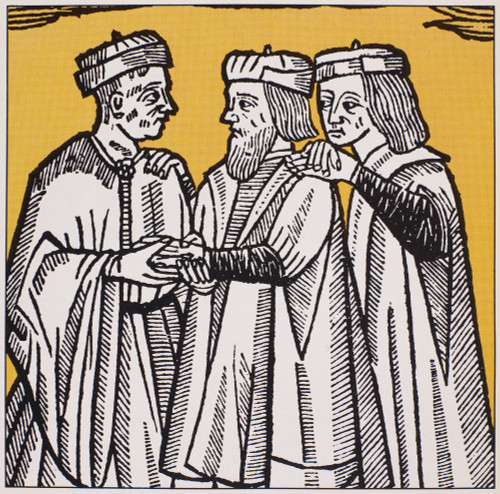 Palmistry Consultation. /Nwoodcut, 16Th Century. Poster Print by Granger Collection - Item # VARGRC0075395