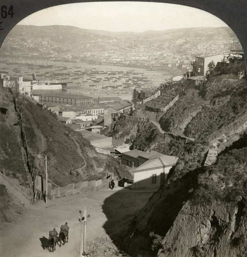 Chile: Valparaiso, C1914. /N'The Bay And The City, Valparaiso, Chile, S. Am.' Stereograph, C1914. Poster Print by Granger Collection - Item # VARGRC0324772