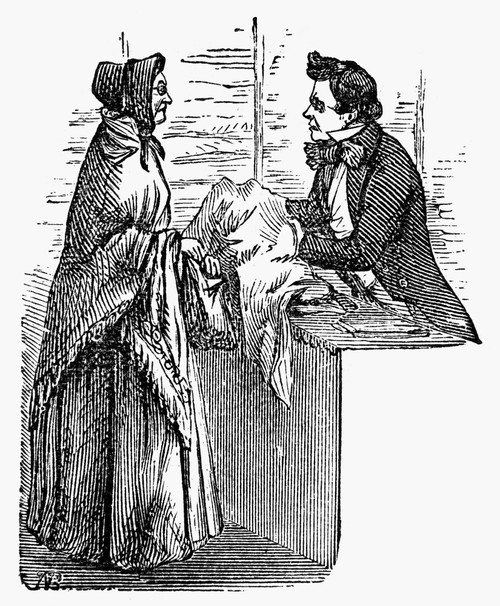 Dry Goods Store, 1854. /Nwood Engraving, American. Poster Print by Granger Collection - Item # VARGRC0053259