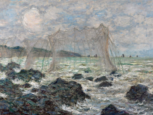 Monet: Fishing Nets, 1882. /N'Fishing Nets At Pourville.' Oil On Canvas, Claude Monet, 1882. Poster Print by Granger Collection - Item # VARGRC0433758