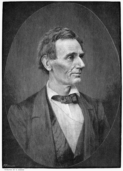 Abraham Lincoln (1809-1865). /N16Th President Of The United States. Wood Engraving, 1886, By Thomas Johnson After A Photograph Of 1860. Poster Print by Granger Collection - Item # VARGRC0051747