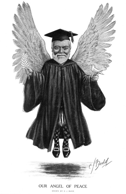 Andrew Carnegie (1835-1919). /Namerican Industrialist. Cartoon, 1913, On Carnegie'S Founding Of The Carnegie Endowment For International Peace. Poster Print by Granger Collection - Item # VARGRC0071985