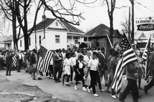 Alabama: Civil Rights. /Nparticipants In The March From Selma To Montgomery, Alabama. Photograph, March 1965. Poster Print by Granger Collection - Item # VARGRC0107753