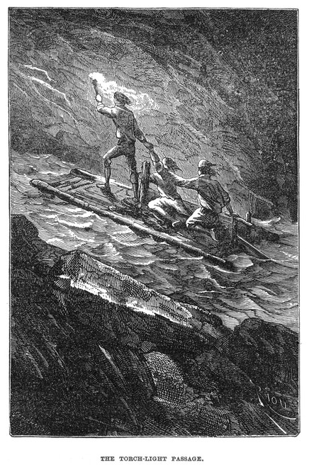 Verne: Journey. /Nwood Engraving After A Drawing By Edouard Riou From A 19Th Century Edition Of "A Journey To The Center Of The Earth," By Jules Verne. Poster Print by Granger Collection - Item # VARGRC0006239