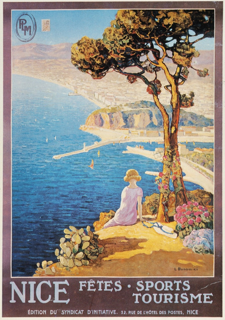 Nice, France, C1920. /Nfrench Tourism Poster Promoting The Resort City Of Nice On The Riviera, C1920. Poster Print by Granger Collection - Item # VARGRC0033180