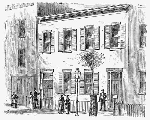 New York: Dispensary, 1868. /Nbond Street Homeopathic Dispensary, Bond Street, New York. Wood Engraving, 1868. Poster Print by Granger Collection - Item # VARGRC0096168
