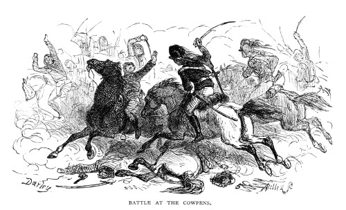 Battle Of Cowpens, 1781. /Nscene From The Battle Of Cowpens, South Carolina, 17 January 1781, During The Revolutionary War. Wood Engraving, American, Late 19Th Century. Poster Print by Granger Collection - Item # VARGRC0129851