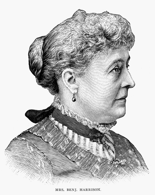 Caroline Lavinia Harrison/N(1832-1892). Wife Of Benjamin Harrison, 23Rd President Of The United States. Late 19Th Century Engraving. Poster Print by Granger Collection - Item # VARGRC0090009