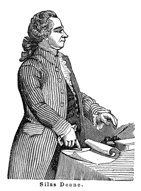 Silas Deane (1737-1789). /Namerican Lawyer And Diplomat. Wood Engraving, American, 19Th Century. Poster Print by Granger Collection - Item # VARGRC0001122