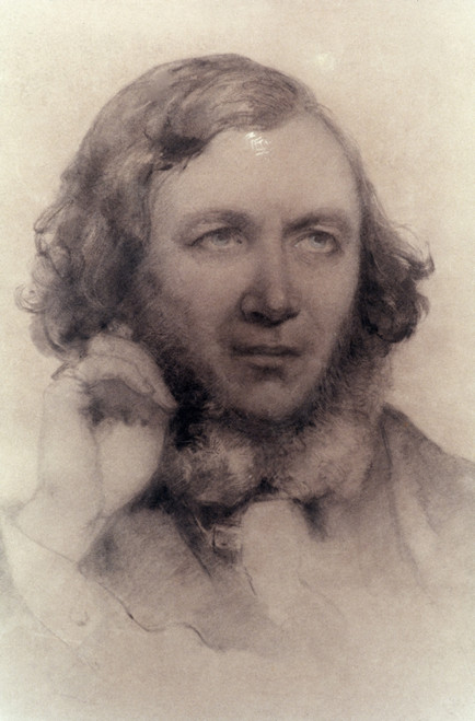 Robert Browning (1812-1889). /Nenglish Poet. Chalk Drawing, 1859, By Field Talfourd. Poster Print by Granger Collection - Item # VARGRC0048660