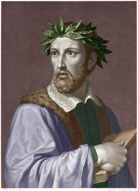 Torquato Tasso (1544-1595). /Nitalian Poet. Copper Engraving By Raffaello Morghen After Pietro Ermini, Digitally Colored By Granger, Nyc -- All Rights Reserved. Poster Print by Granger Collection - Item # VARGRC0065670