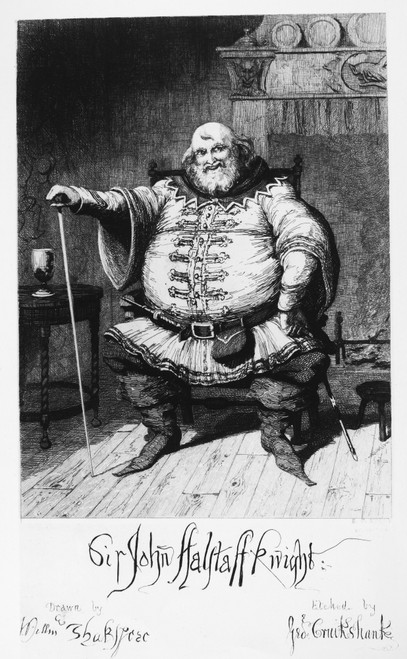 Cruikshank: Falstaff./Nthe Character Of Falstaff From William Shakespeare'S 'The Merry Wives Of Windsor.' Etching, 19Th Century, By George Cruikshank. Poster Print by Granger Collection - Item # VARGRC0109569 Cruikshank: Falstaff./Nthe Character Of Falstaff From William Shakespeare'S 'The Merry Wives Of Windsor.' Etching, 19Th Century, By George Cruikshank. Poster Print by Granger Collection - Item # VARGRC0109569