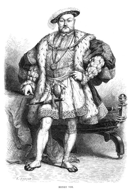 Henry Viii (1491-1547). /Nking Of England, 1509-1547. Wood Engraving, 19Th Century. Poster Print by Granger Collection - Item # VARGRC0013905
