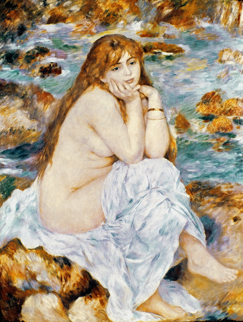 Renoir: Seated Bather, 1885. /Npierre Auguste Renoir: Seated Bather. Canvas, 1885. Poster Print by Granger Collection - Item # VARGRC0061648