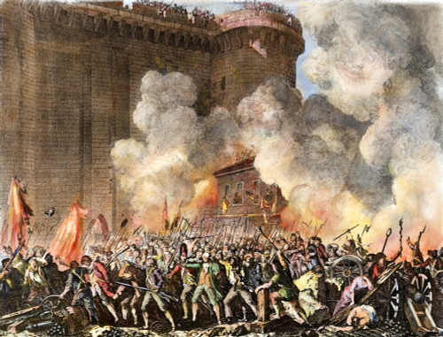 French Revolution, 1789. /Nthe Storming Of The Bastille, 14 July 1789. Etching, French, 1817. French Etching By Jean-Louis Prieur, 1817. Poster Print by Granger Collection - Item # VARGRC0060052