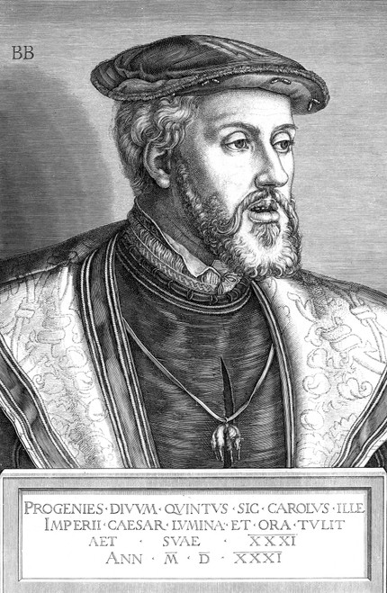Charles V (1500-1558). /Nholy Roman Emperor (1519-1556) And King Of Spain As Charles I (1516-1556). Copper Engraving, 1531, By Bartel Beham. Poster Print by Granger Collection - Item # VARGRC0003782