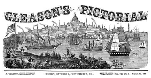 Boston Harbor, 1854. /Nfront Page Of Gleason'S Pictorial Depicting Boston Harbor In Boston, Massachusetts, 2 September 1854. Poster Print by Granger Collection - Item # VARGRC0064073