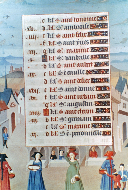 Life In A Medieval Town. /Nmanuscript Illumination From A French Book Of Hours. Poster Print by Granger Collection - Item # VARGRC0021439