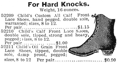 Fashion: Footwear, 1895. /Nadvertisement For Infant'S Shoe, From Montgomery Ward & Company Catalogue, 1895. Poster Print by Granger Collection - Item # VARGRC0002373