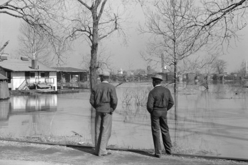 Tennessee: Flood, 1937. /Nmemphis, Tennessee During The Flood Of The Ohio River. Photograph By Edwin Locke, February 1937. Poster Print by Granger Collection - Item # VARGRC0324913